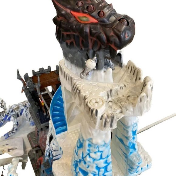 Mega Bloks Fire & Ice Dragon Vorgan Ice Fang Ship Fire And Ice Dragon Mountain - Picture 5 of 7